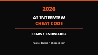 2026 AI Interview Cheat Code 🔥 Scars + Knowledge | No More RAG & LLM Questions 