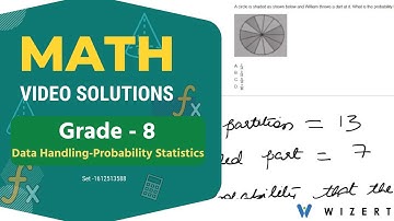 Mathematics Data Handling-Probability Statistics questions for Grade 8 with answers - Set 1612513588
