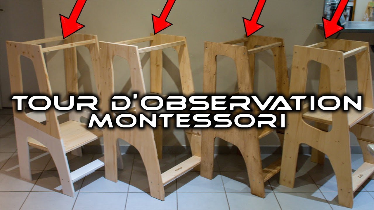 Fabriquer une tour d'observation Montessori - L'Atelier par Brico