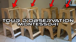 Tour d'observation Montessori réglable