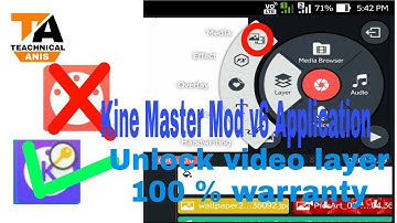 Install kine Master Mod v6 Application || Unlock video layer , cromakey || By Anis Technical