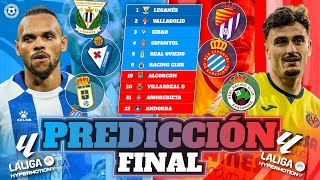 PREDICCIÓN FINAL DE SEGUNDA 2023/2024: ASCENSO Y DESCENSO | LA LIGA HYPERMOTION