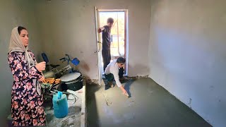 Download Lagu 🏗️✨ From sand to cement; Warehouse flooring operations with Abu,and bringing sand with a tractor🚜 MP3