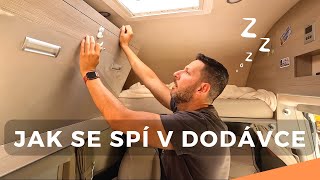 Jak se spí v obytné dodávce | První kempování s dodávkou | Kemp Stříbrný rybník