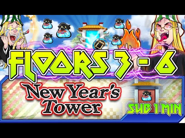 New Year's Tower 🚪 Floor 3,4,5,6 Under 1 Minute & Extra Stages 3