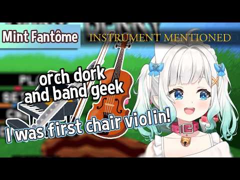 Minto was a band nerd and orcha-dork (Mint Fantôme | Densetsu.EXE)