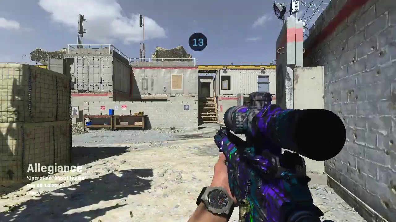 Call of Duty Modern Warfare Team Deathmatch AX 50 Shoot House - YouTube