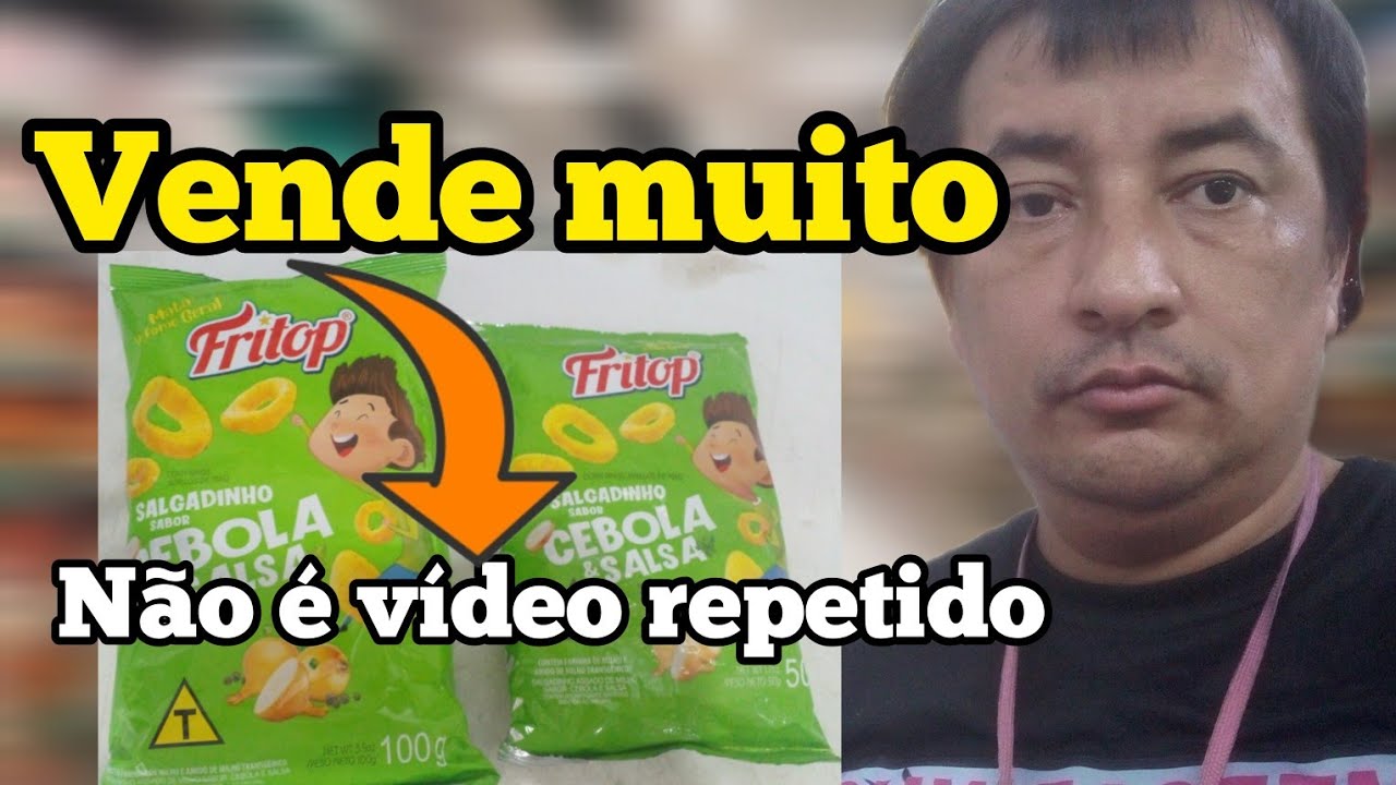 VENDENDO DEMAIS(Biscoito Fritop 50g e 100g) NÃO é VÍDEO REPETIDO