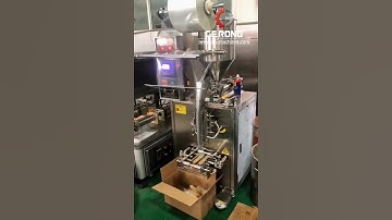 Soup sauce automatic vertical bag form fill seal packaging machine 3 side sealed bag