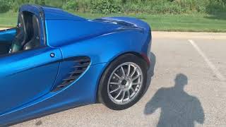 2005 Lotus Elise Walk around video 7K laser blue