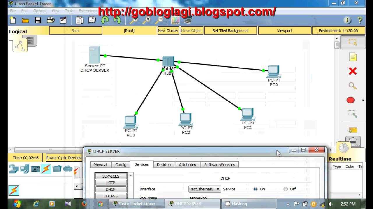 Cisco Packet Tracer tutorial - Configure DHCP Server - YouTube