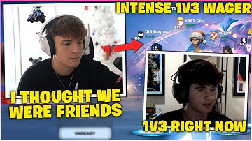 CLIX FREAKS OUT After BUGHA Challenges Him to a 1v3 Wager Against Creative Warriors! (Fortnite)
