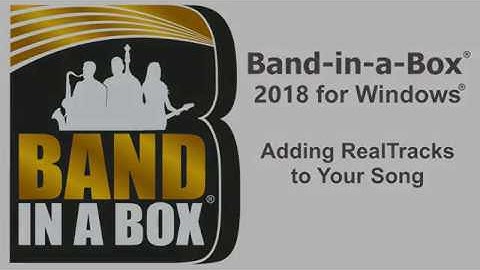 Band-in-a-Box® for Windows® - Adding RealTracks to Your Song