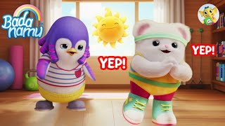 wake up sleepyhead morning routine exercise fun badanamu