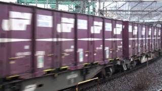 2010-02-13 [東海道貨物線] EF66 130 + コキ100系 + コキ200形, 高速貨951