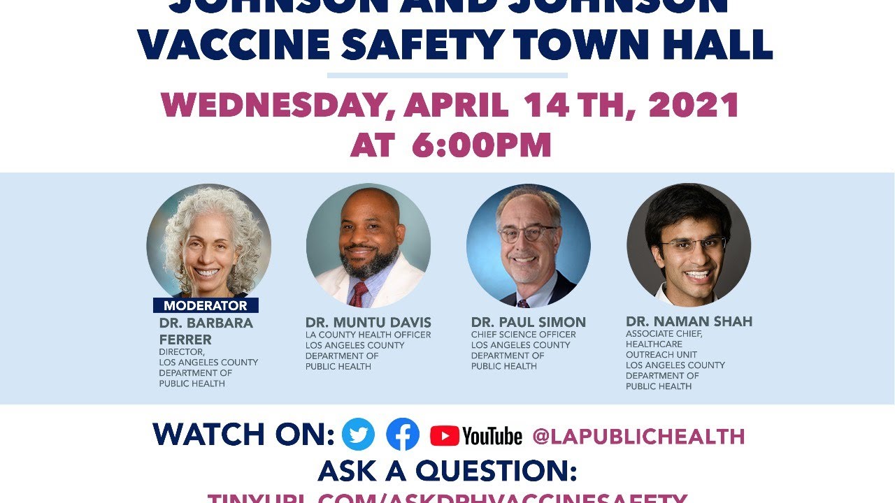 Johnson Johnson Vaccine Safety Town Hall Youtube