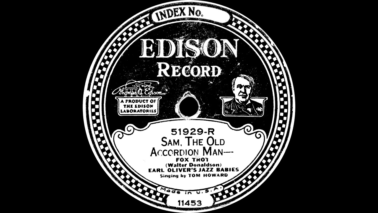Sam, The Old Accordion Man / I Love The College Girls - Earl Oliver's Jazz Babies (1927)