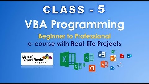 VBA Tutorial In Hindi | Function In VBA | Live class - 5