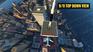 9-11 Aerial Cam Final Moments Reconstruction | The First Flight | Microsoft Simulator | 4K UHD