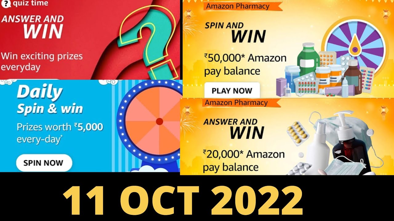 Amazon Pharmacy Quiz Answers Today I Amazon Spin and win Quiz Answers