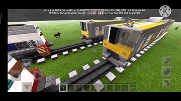Tutorial cara membuat KRL JR 205 Jepang di Minecraft PE