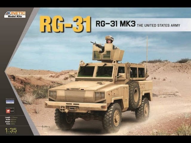 KINETIC RG-31 MK5US Army Mine-Protected Armored Vehicle Bausatz Kit Art 61015 