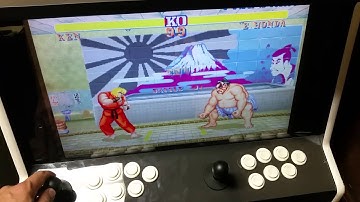 Demo of mini arcade machine setup to use hyperspin