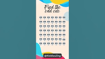 4.Can you find the odd one out before the timer runs out? 🕵️‍♂️ #brainteaser #foryou #shorts