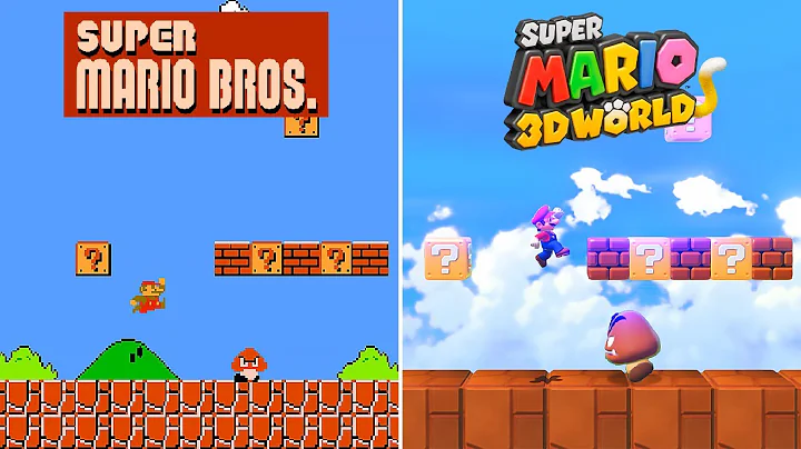 Retro Levels recreated in Super Mario 3D World - Full Walkthrough
