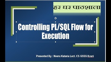 Controlling PL/SQL Flow for execution  with If -End if and If-Then-Else  Statement with example .
