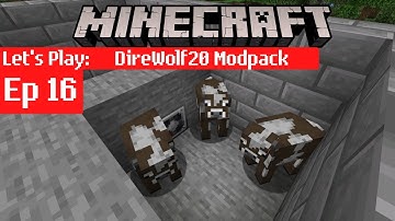 Automated Cow Factory - Direwolf20 1.16 Modded Minecraft Survival – Ep 16