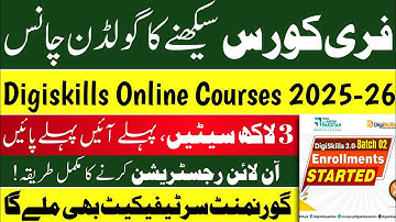 Digiskills Free Online Courses 2025 | Learn Digital Skills & Earn Money Online