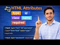 Day 3 HTML Tutorial - for Beginners in Urdu | Attributes Explained | Type, ID, Class, Name, Required