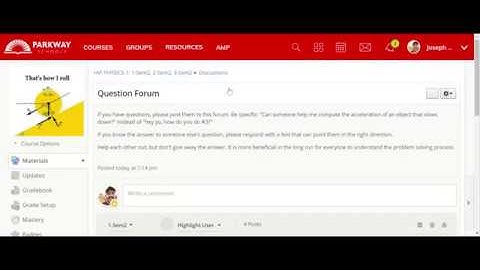 AP Physics 1 Schoology Tour