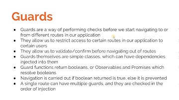 Angular Training Part 3 - Route Guards in an Angular Application