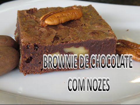 RECEITA PRÁTICA VIVIANA BROWNIE DE CHOCOLATE COM NOZES