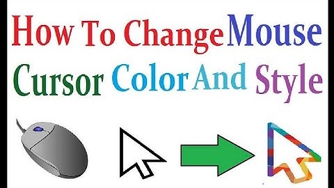 mouse ka color change kaise karen!how to use&setting always visible mouse!tir ka rang ko kaise badle