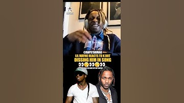 Lil Wayne reacts to Kendrick Lamar throwing him in his lyrics 👀🤷🏽‍♂️💯 #lilwayne #kendricklamar
