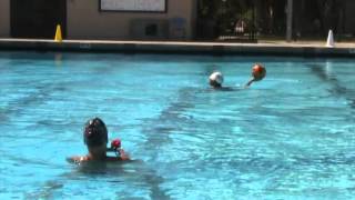 KNES 361 Project: Water Polo Goal Throw Trail 1 (above water view)