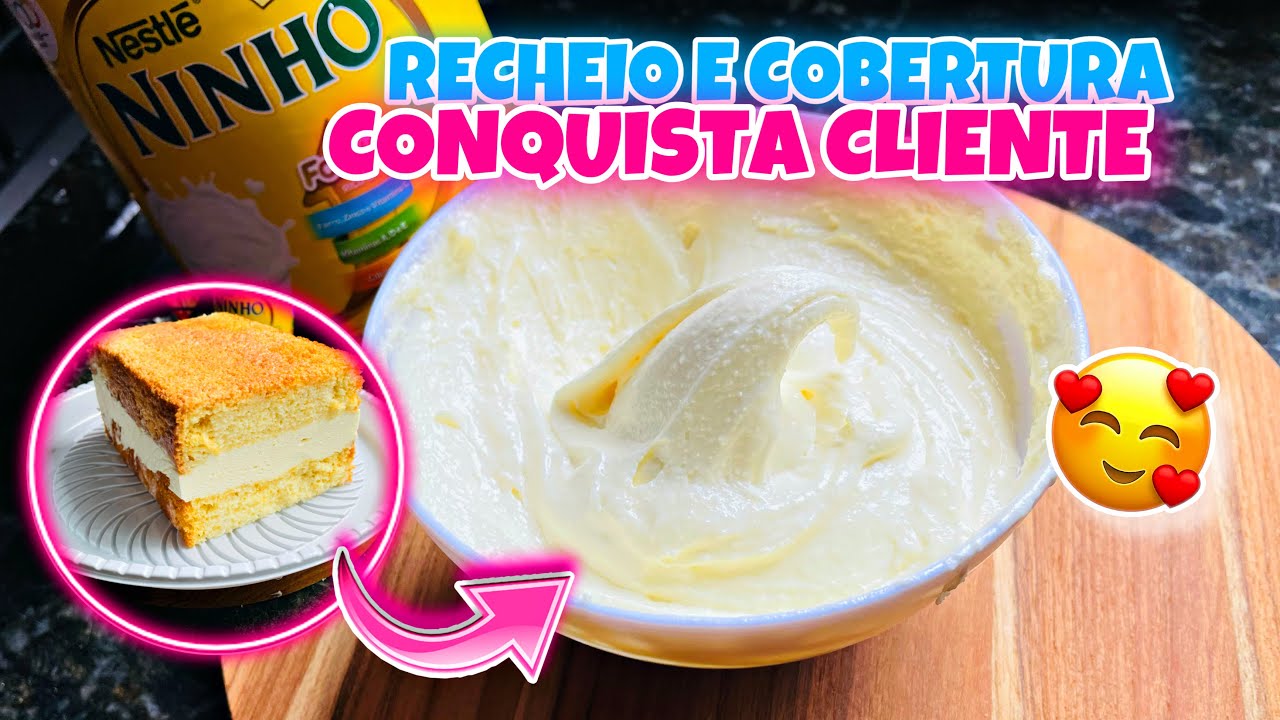 🔥É DIFÍCIL TER CONCORRENTE COM UM RECHEIO DESSE! RECHEIO DE LEITE NINHO PARA BOLOS E TORTAS 🤑