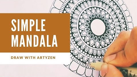 Simple mandala tutorial for the beginners - part 1