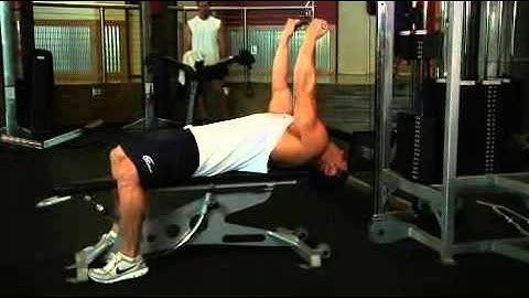 Biceps   Lying Close Grip Bar Curl On High Pulley   Exercises Guide!   Live Health Club
