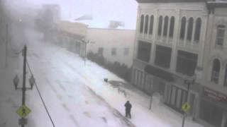 Water Street Augusta Maine - January Blizzard of 2015