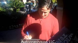 DAVE CARRARO OF WICKED TUNA SIGNING AUTOGRAPHS AT HIS HOTEL IN LOS ANGELES, CA