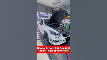 Remap Honda Accord 2.0 GEN 8 Stage 1 WHP: 112HP 143TQ www.emptune.com www.jcracing.com.my