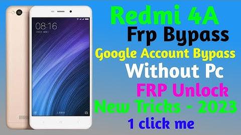 Redmi 4a frp bypass without pc, 2023 | mi 4a frp bypass | mi (2016116) frp unlock or Google Account