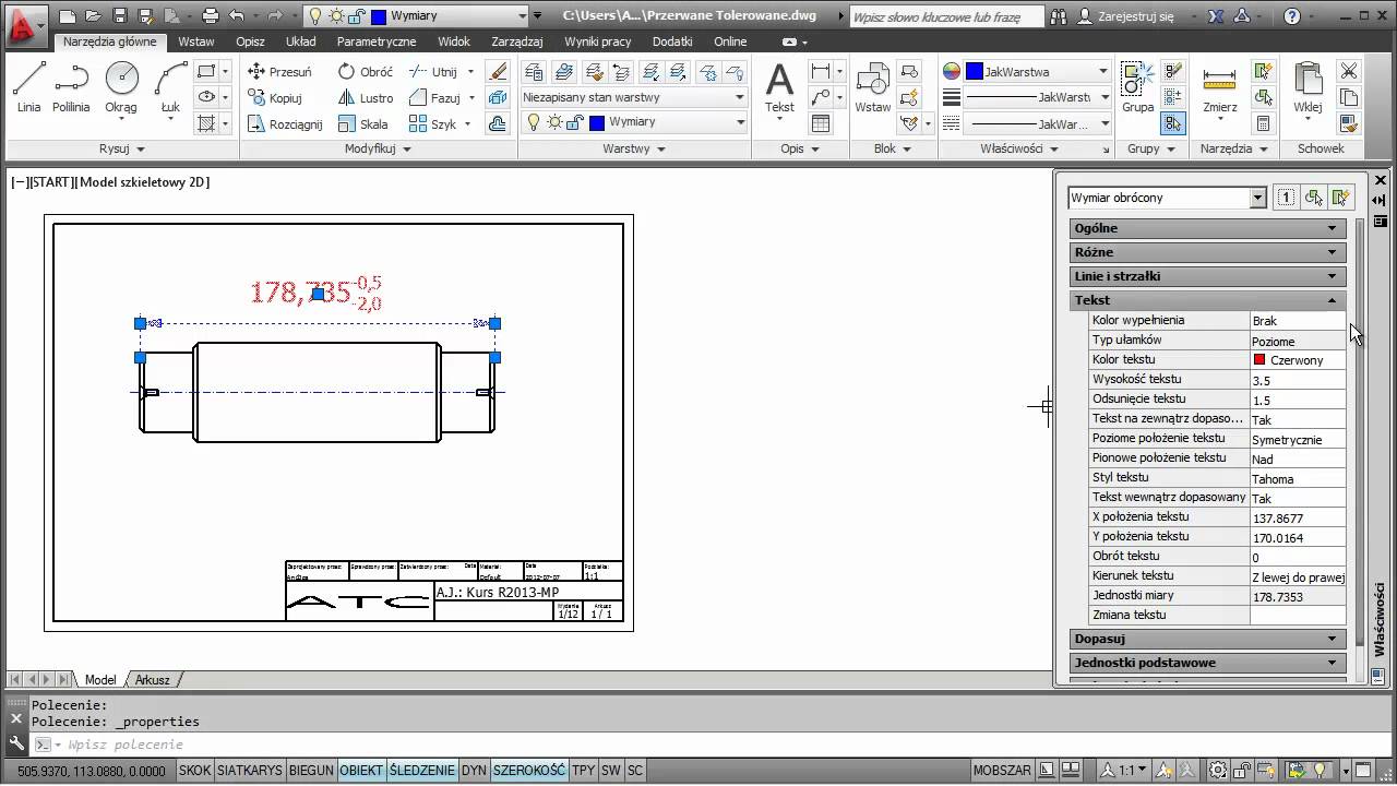 Autocad Sztuczki I Kruczki Przerwania Wymiary Tolerowane