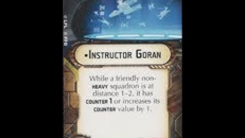 How-to use Officer "Instructor Goran" - Star Wars Armada Explained (SWAE)