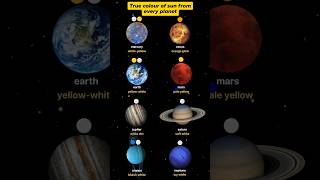 true colour of sun from every planet in our solar system #facts #space #spacefacts #planet #planets
