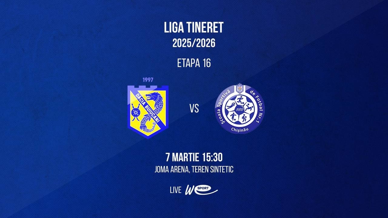 Liga Tineret  Dacia Buiucani - ȘSSF Nr.1